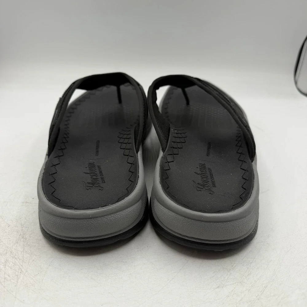 Florsheim Tread Lite Thong Sandals Mens Sz 13 M Black Grey Flip Flops 14363-001